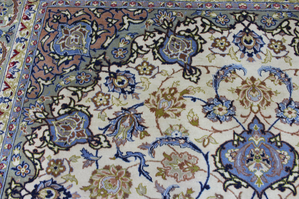 FINE HANDMADE PERSIAN KASHAN CARPET FLORAL DESIGN 390 X 285 CM