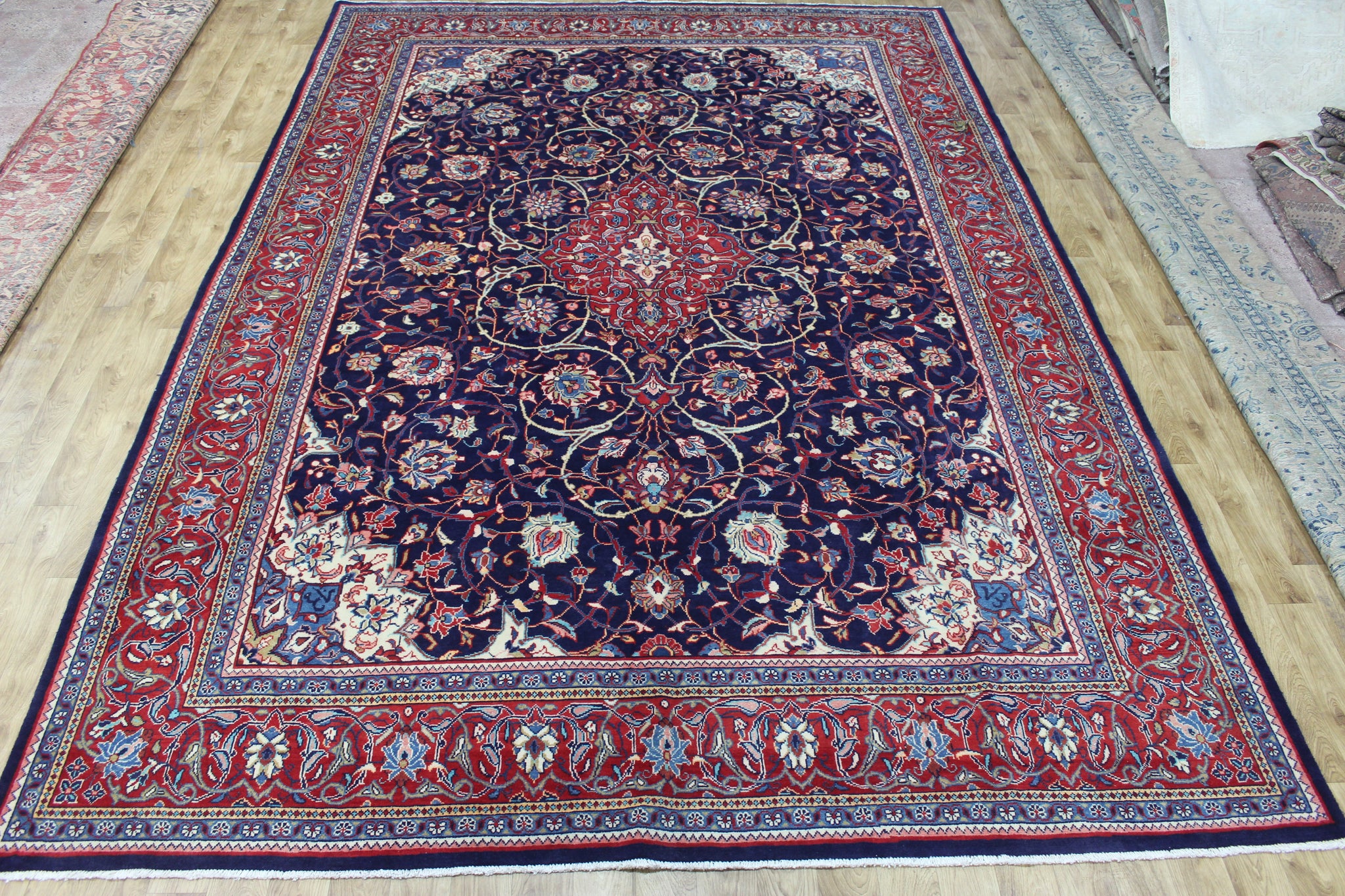 LARGE PERSIAN SAROUK CARPET FLORAL DESIGN 425 X 300 CM