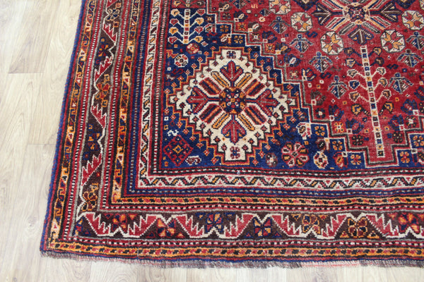 ANTIQUE QASHQAI WOOL RUG 280 X 190 CM