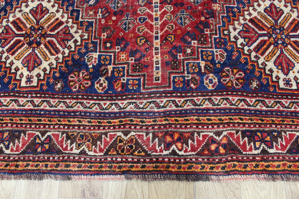 ANTIQUE QASHQAI WOOL RUG 280 X 190 CM