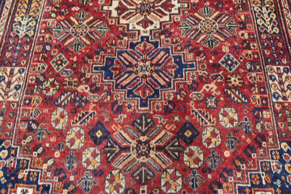 ANTIQUE QASHQAI WOOL RUG 280 X 190 CM