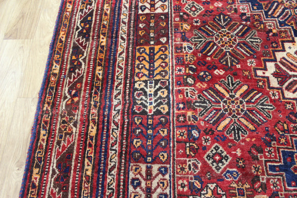 ANTIQUE QASHQAI WOOL RUG 280 X 190 CM