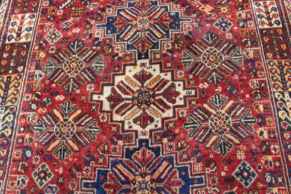 ANTIQUE QASHQAI WOOL RUG 280 X 190 CM