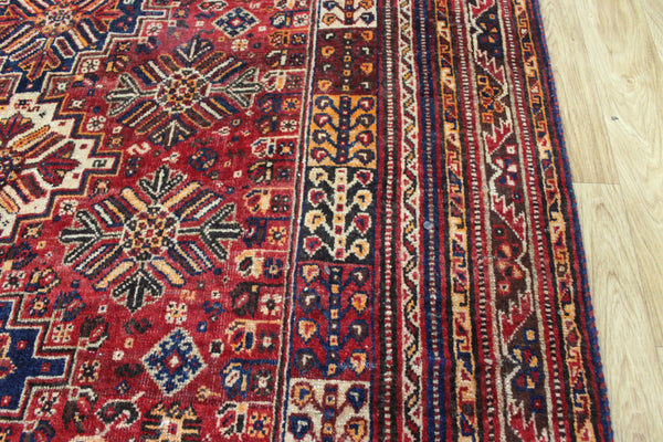 ANTIQUE QASHQAI WOOL RUG 280 X 190 CM