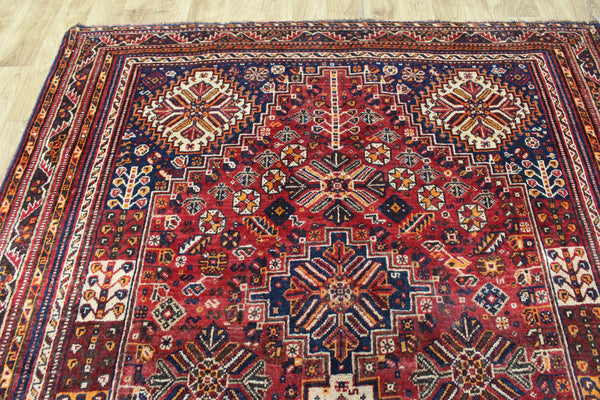 ANTIQUE QASHQAI WOOL RUG 280 X 190 CM