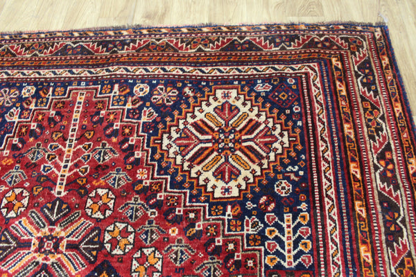 ANTIQUE QASHQAI WOOL RUG 280 X 190 CM