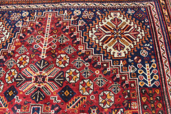 ANTIQUE QASHQAI WOOL RUG 280 X 190 CM