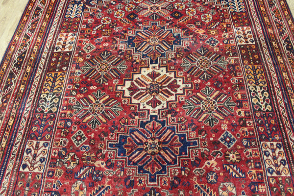 ANTIQUE QASHQAI WOOL RUG 280 X 190 CM