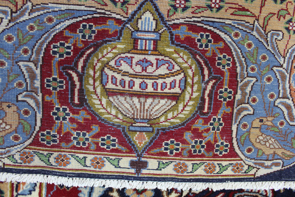 A BEAUTIFUL PERSIAN KASHMAR CARPET 385 X 297 CM