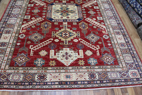 FINE HANDMADE KAZAK RUG 290 X 214 CM