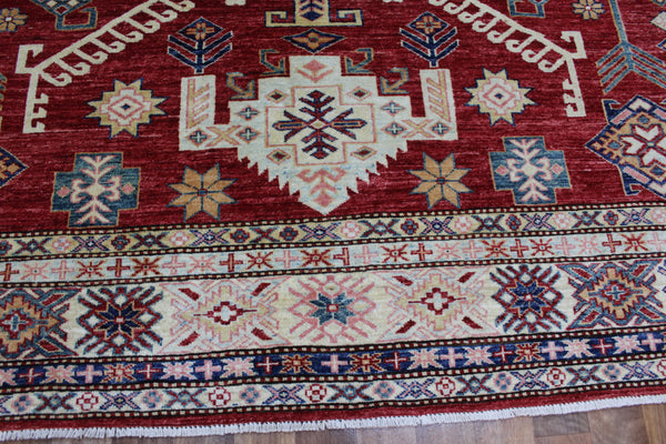 FINE HANDMADE KAZAK RUG 290 X 214 CM