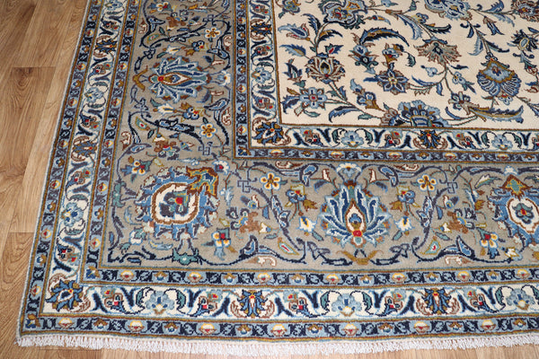 LARGE HANDMADE PERSIAN KASHAN CARPET 460 X 3O8 CM