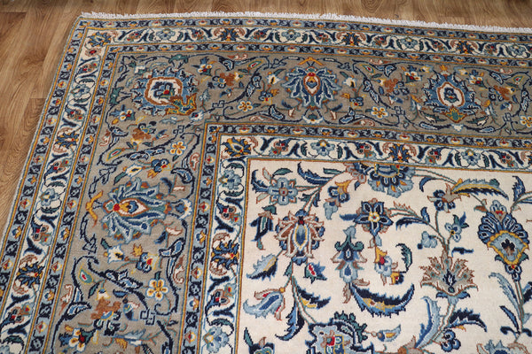 LARGE HANDMADE PERSIAN KASHAN CARPET 460 X 3O8 CM