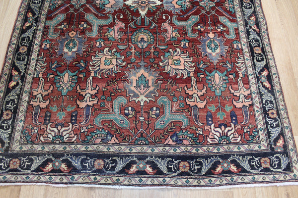 ANTIQUE PERSIAN TABRIZ RUG, ALL OVER FLORAL DESIGN 205 X 142 CM