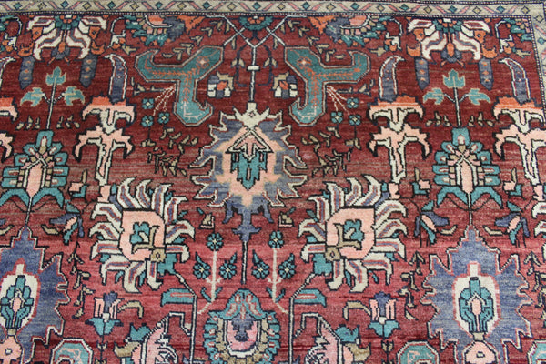 ANTIQUE PERSIAN TABRIZ RUG, ALL OVER FLORAL DESIGN 205 X 142 CM