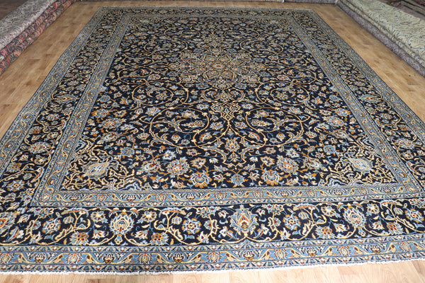 SIGNED HANDMADE PERSIAN KASHAN CARPET 415 X 312 CM