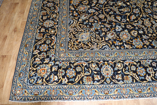 SIGNED HANDMADE PERSIAN KASHAN CARPET 415 X 312 CM