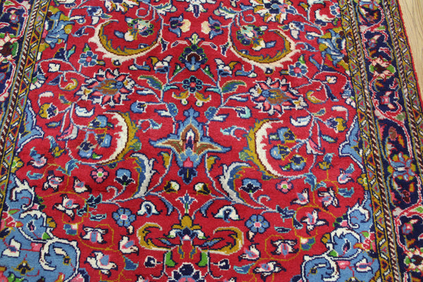 OLD HANDMADE PERSIAN SAROUK FLORAL RUNNER WITH SUPERB COLOUR 300 X 100 CM
