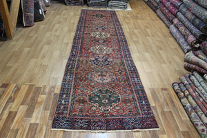 ANTIQUE PERSIAN KARAJEH RUNNER 385 X 106 CM