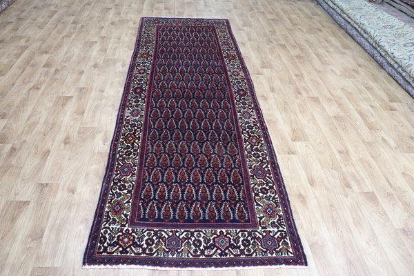 OLD HANDMADE PERSIAN MALAYER RUNNER IN GREAT CONDITION 308 X 102 CM