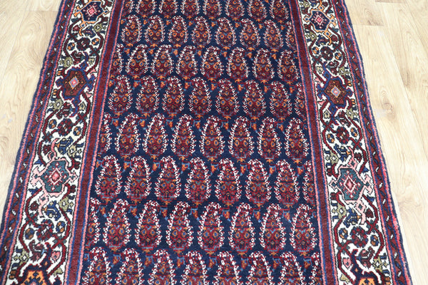 OLD HANDMADE PERSIAN MALAYER RUNNER IN GREAT CONDITION 308 X 102 CM