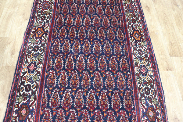 OLD HANDMADE PERSIAN MALAYER RUNNER IN GREAT CONDITION 308 X 102 CM