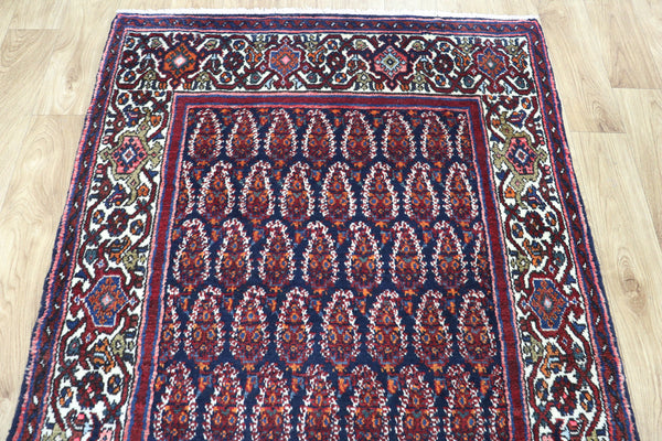 OLD HANDMADE PERSIAN MALAYER RUNNER IN GREAT CONDITION 308 X 102 CM