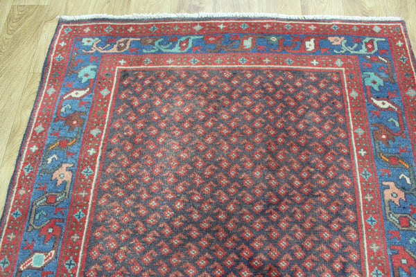 Handmade Persian Malayer Runner Boteh Design 314 x 102 cm