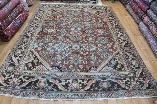 ANTIQUE PERSIAN MAHAL RUG, CIRCA 1880,