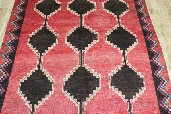 VINTAGE PERSIAN SHIRAZ WOOL RUG 275 X 135 CM