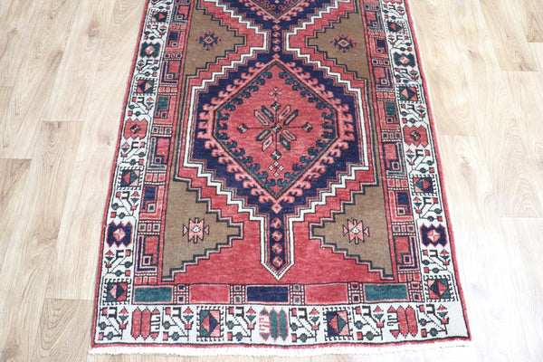 VINTAGE PERSIAN KARAJEH WOOL RUNNER 323 X 87 CM