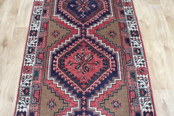 VINTAGE PERSIAN KARAJEH WOOL RUNNER 323 X 87 CM