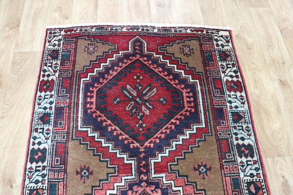 VINTAGE PERSIAN KARAJEH WOOL RUNNER 323 X 87 CM