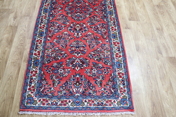 FINE HANDMADE PERSIAN SAROUKH RUNNER 495 X 80 CM