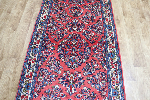 FINE HANDMADE PERSIAN SAROUKH RUNNER 495 X 80 CM