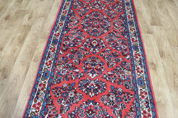 FINE HANDMADE PERSIAN SAROUKH RUNNER 495 X 80 CM