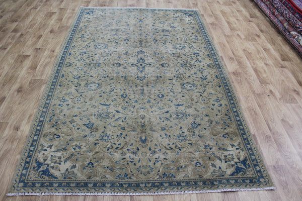 Overdyed Persian Tabriz carpet 257 x 160 cm