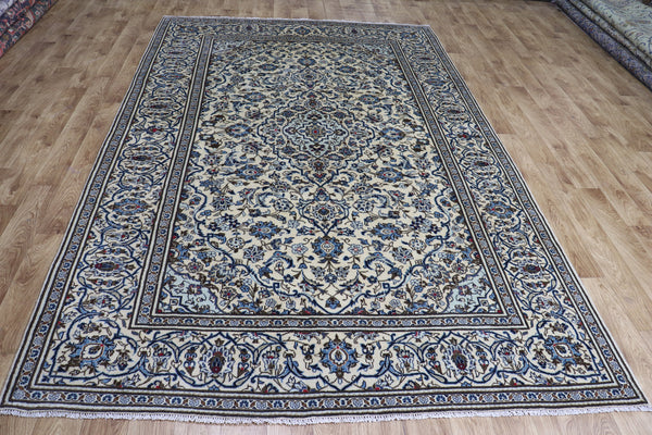 FINE HANDMADE PERSIAN KASHAN CARPET FLORAL DESIGN 298 X 192 CM