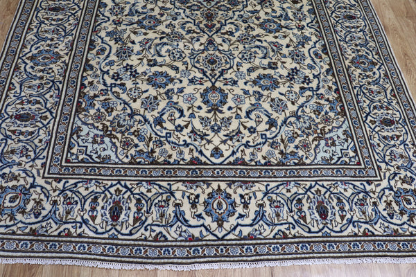 FINE HANDMADE PERSIAN KASHAN CARPET FLORAL DESIGN 298 X 192 CM