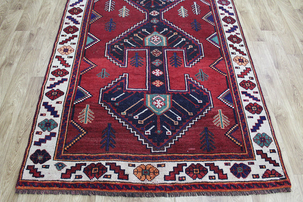 Vintage Persian Shiraz rug 290 x 145 cm