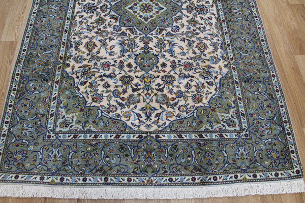 EXCEPTIONALLY FINE PERSIAN KASHAN RUG WITH KURK WOOL 215 x 145 CM