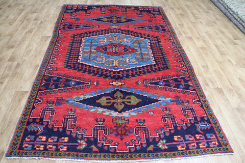 VINTAGE HANDMADE PERSIAN VISS CARPET IN GREAT CONDITION 273 X 165 CM
