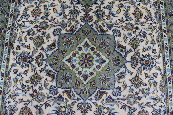 EXCEPTIONALLY FINE PERSIAN KASHAN RUG WITH KURK WOOL 215 x 145 CM