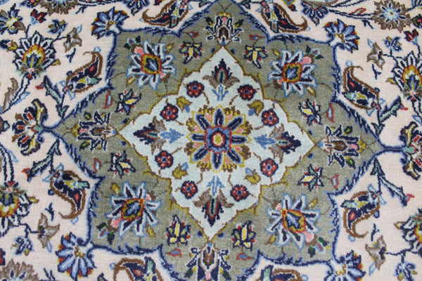 EXCEPTIONALLY FINE PERSIAN KASHAN RUG WITH KURK WOOL 215 x 145 CM