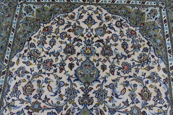 EXCEPTIONALLY FINE PERSIAN KASHAN RUG WITH KURK WOOL 215 x 145 CM