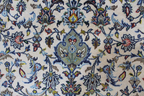 EXCEPTIONALLY FINE PERSIAN KASHAN RUG WITH KURK WOOL 215 x 145 CM