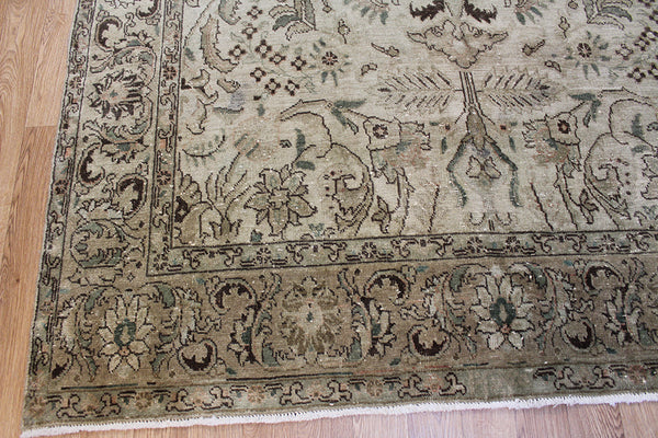 Overdyed Persian Tabriz Carpet 290 x 190 cm