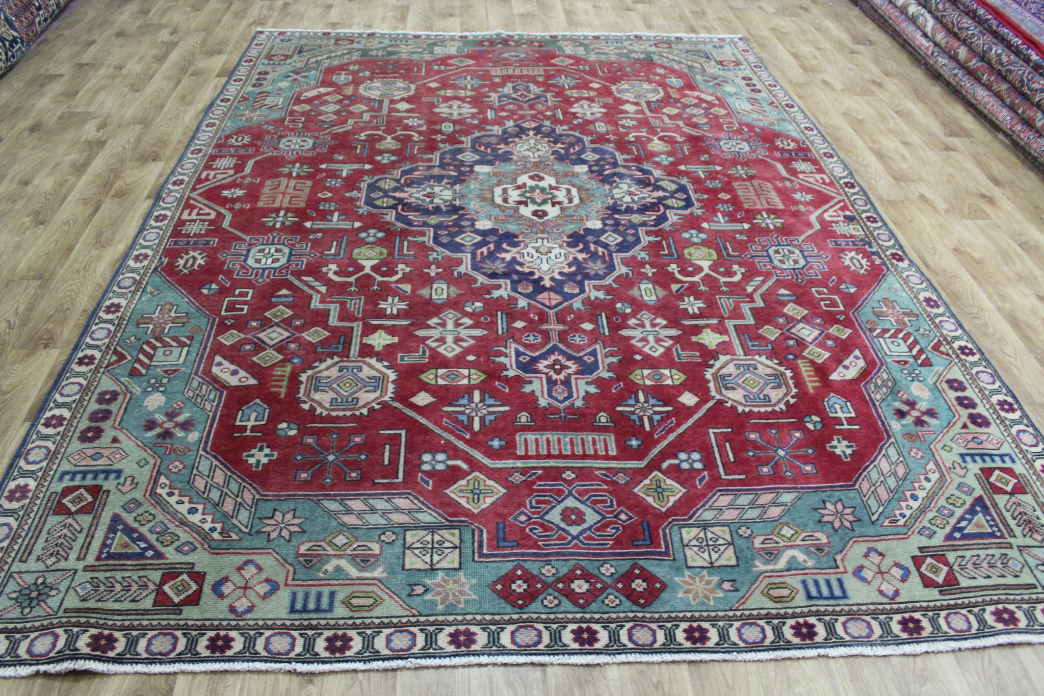 Old Handmade Persian Tabriz Carpet 315 x 235 cm