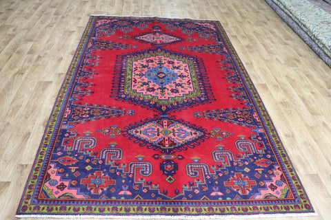 VINTAGE HANDMADE PERSIAN VISS CARPET IN GREAT CONDITION 265 X 165 CM