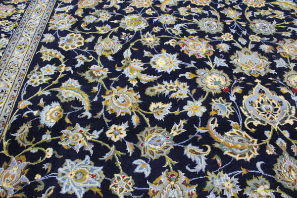 Signed Persian Kashan Carpet 405 x 302 cm